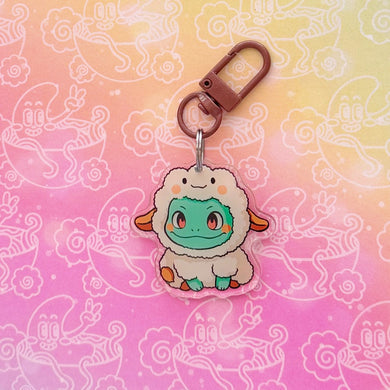 Bulbasaur Lamb Costume Keychain