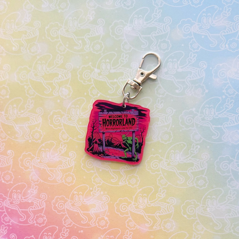 Goosebumps Pink Horrorland Keychain