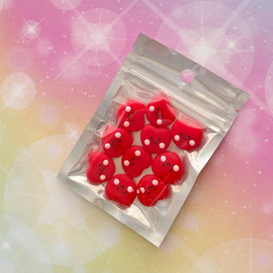 Heart Smile Resin Charms 1 Bag