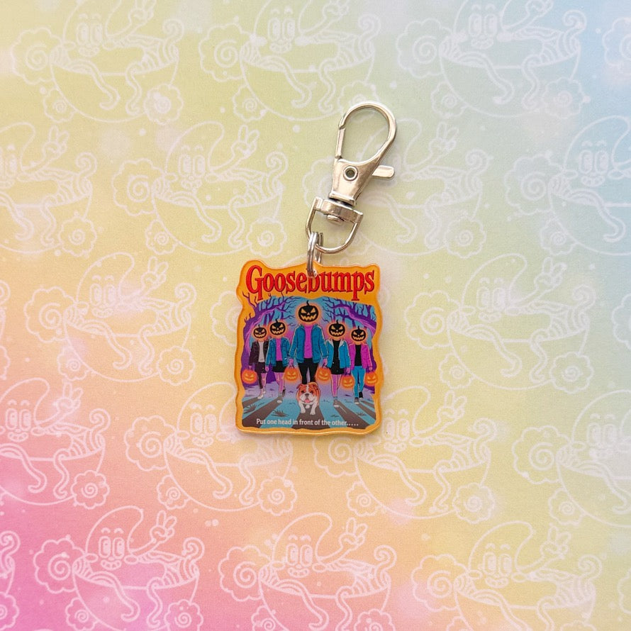 Goosebumps Pumpkins Keychain