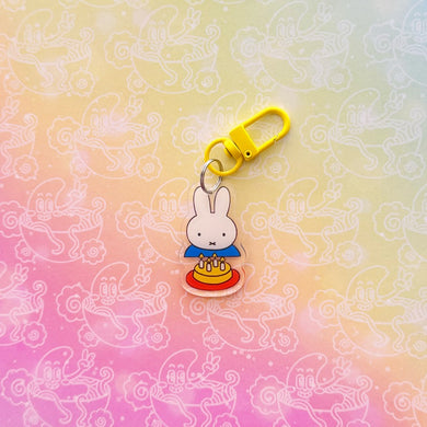 Miffy with Cake Keychain