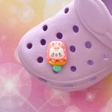 Popsicle Bunny 2 Shoe Charm