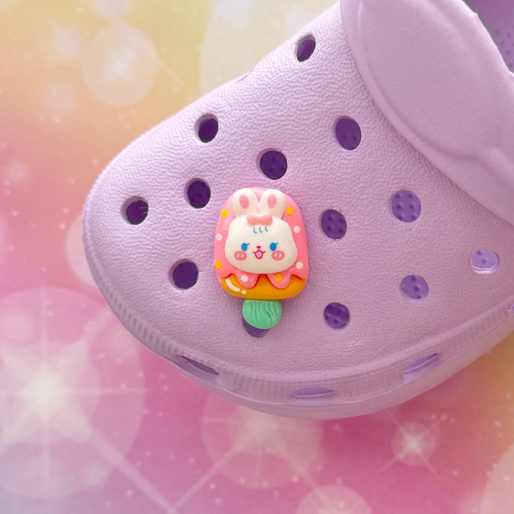Popsicle Bunny 2 Shoe Charm
