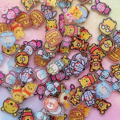 A541 Winnie Friends Mini Acrylic Slices 30pcs