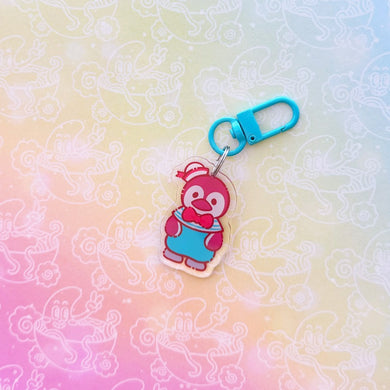 Calico Penguin Keychain