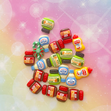 Sauce Bottles Resin Charms 1 Bag