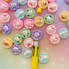 Load image into Gallery viewer, A550 Sanrïo Cookie Beads - 18pcs (3 of each style)