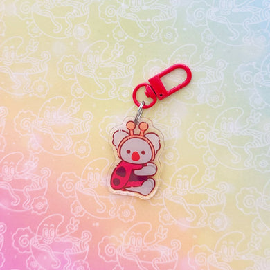Calico Ladybug Koala Keychain