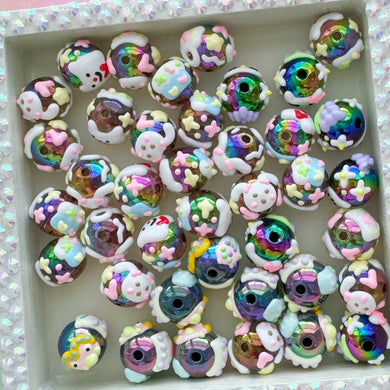 A560 Midnight Bunny Beads Mix - 1 Bag/20pcs