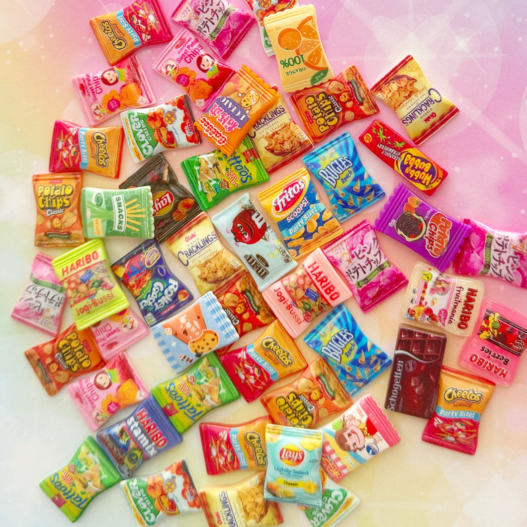 Chip Bags Resin Charms 1 Bag