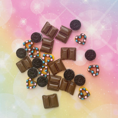 Chocolate Resin Charms 1 Bag