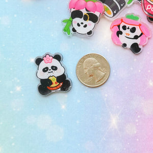 A607 Panda Acrylic Slices 19pcs