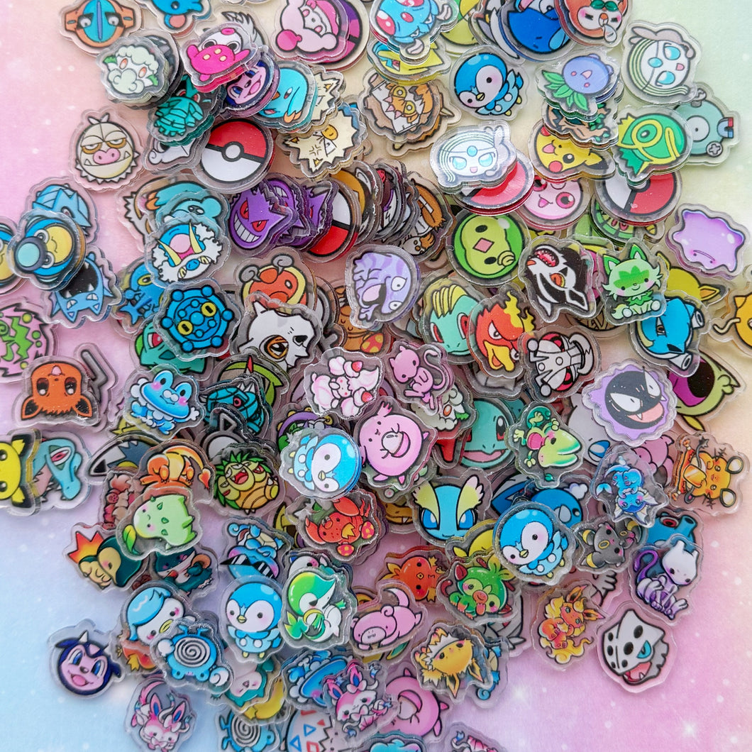 A540 Pokemon Mini Acrylic Slices 30pcs