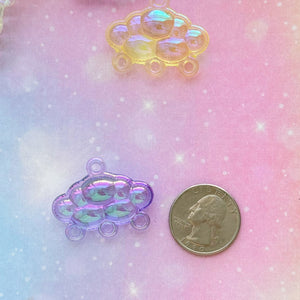 A579 Holo Shine Cloud Beads - 10pcs