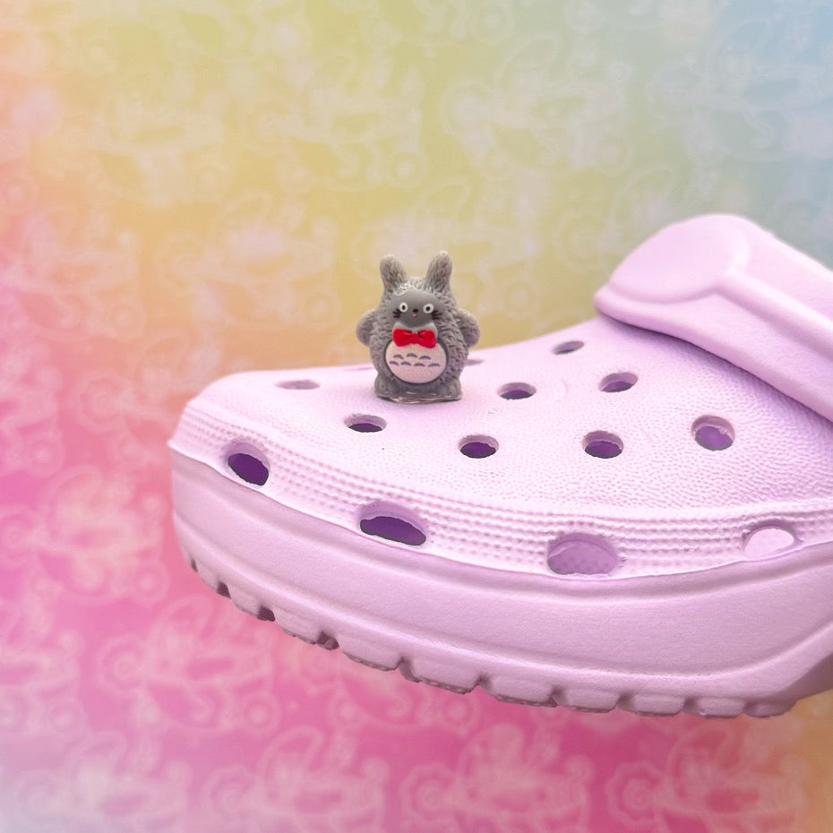 3D Totoro Bowtie Shoe Charm