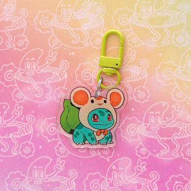 Bulbasaur Mouse Costume Keychain