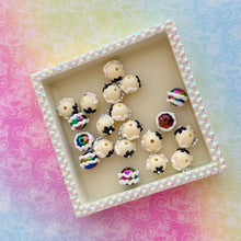 Load image into Gallery viewer, Classic Black and White Pen Beads 1 Bag