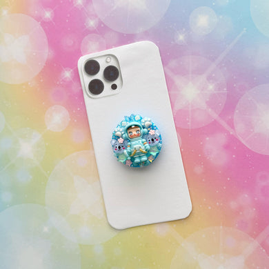 PopMart Molly Blue Phone Kindle Grip