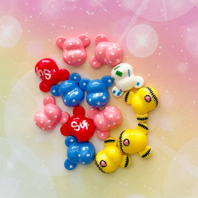 3D Flatback Gloomy Bear Resin Charms 1 Bag