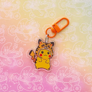 Pikachu Tiger Costume Keychain