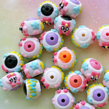 Load image into Gallery viewer, A567 Kirby Painted Beads 19pcs