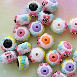 A567 Kirby Painted Beads 19pcs