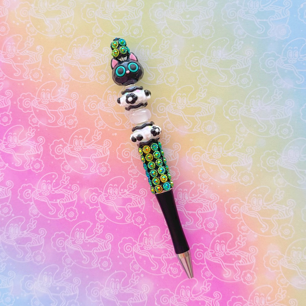Cartoon Black Cat Pen