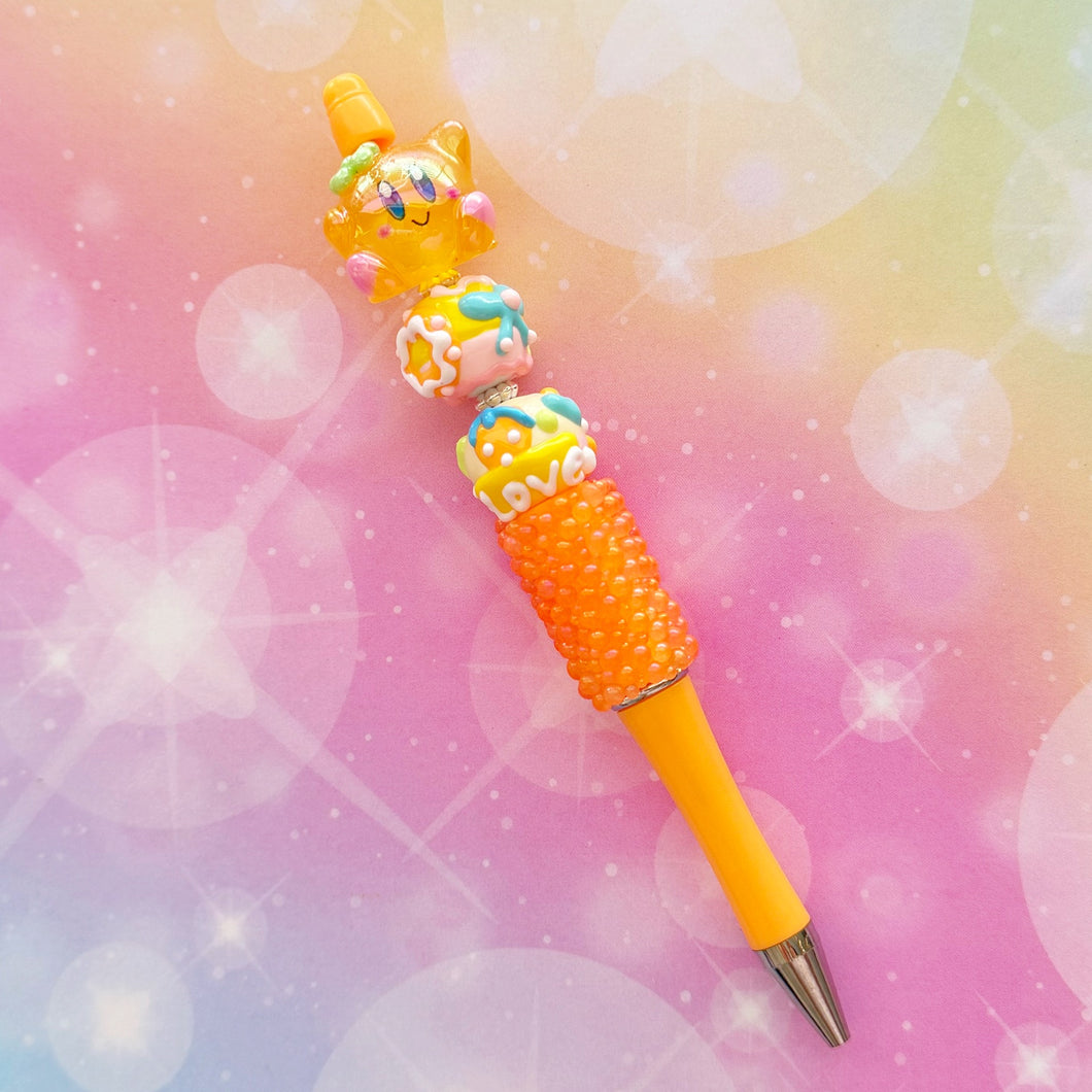 Orange Kirby Bubbles Pen