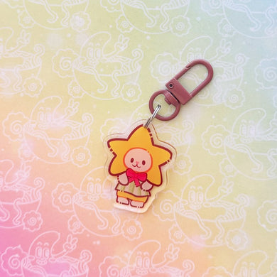 Calico Star Cat Keychain
