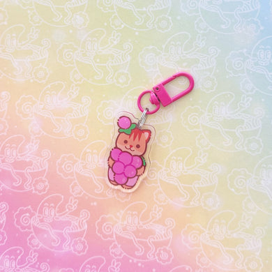 Calico Grapes Chipmunk Keychain