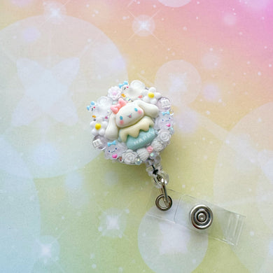 Cinnamorol Badge Reel ID Holder