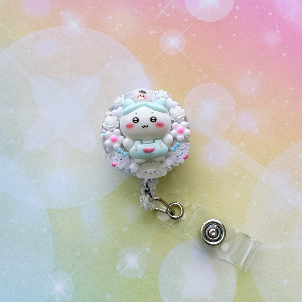 Chiikawa Badge Reel ID Holder