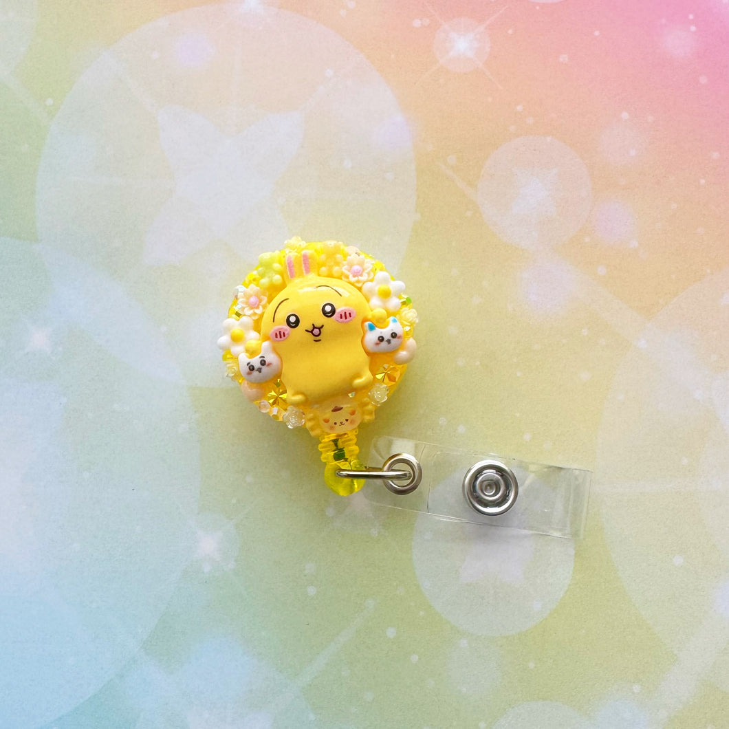 Chiikawa Badge Reel ID Holder
