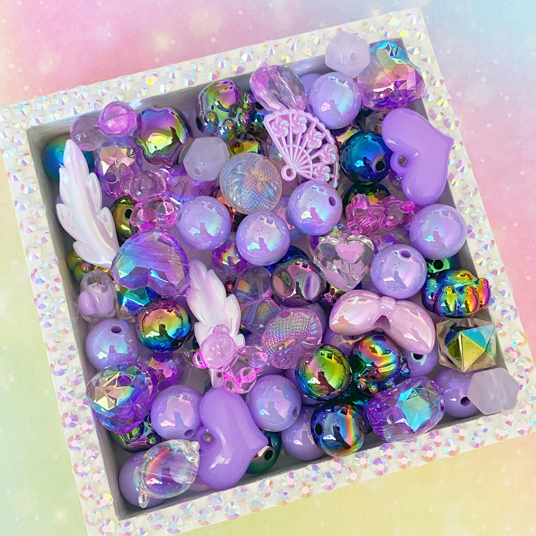 A382 Violet Midnight Beads Mix - 1 Bag