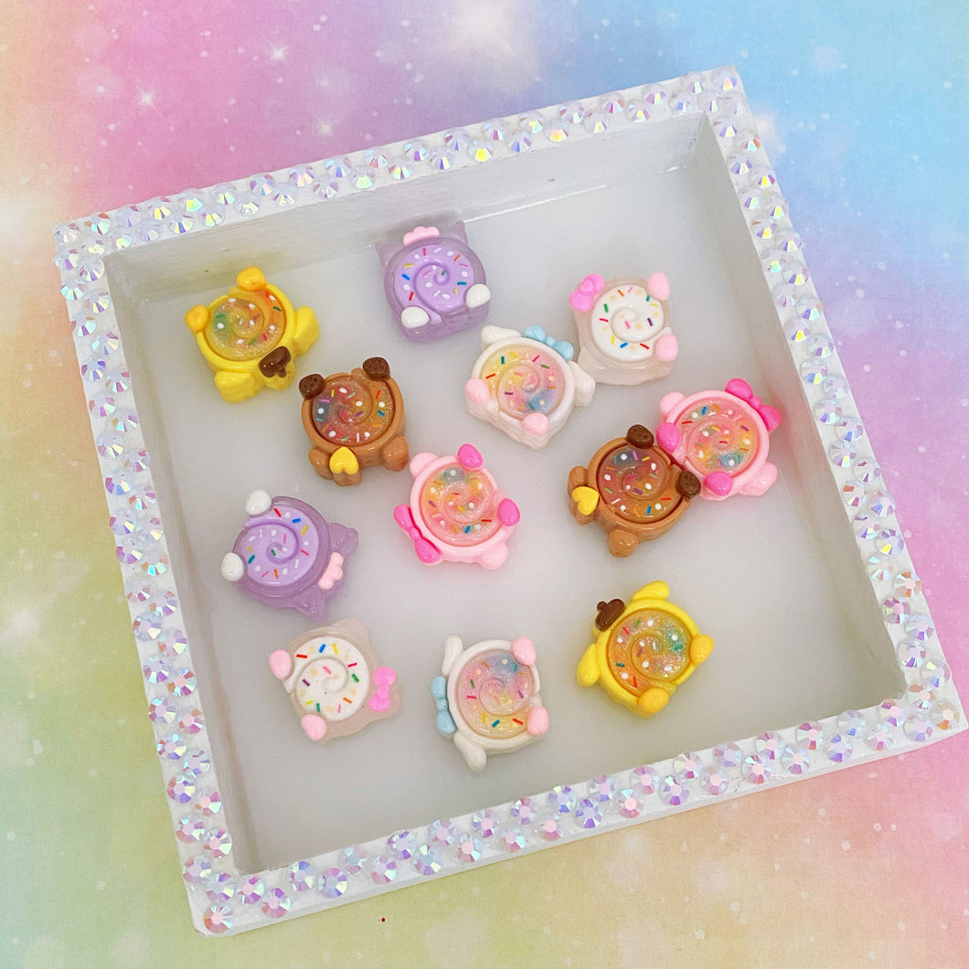 A380 Sanrio Cake Rolls DIY Charms 12pcs
