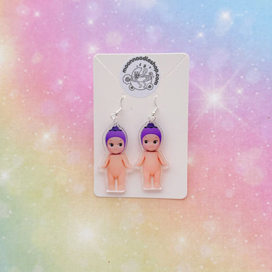 Sonny Angel Eggplant Earrings