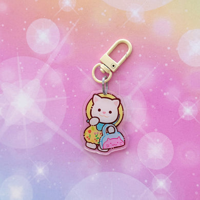 B118 Moon Kitty Keychain