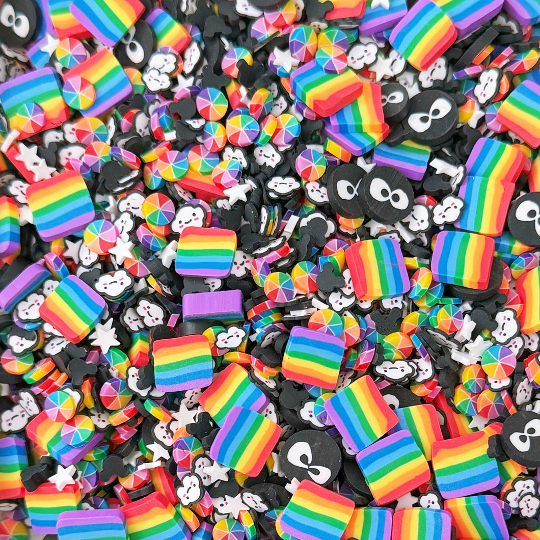 A522 Soot Rainbows Polymer Clay Sprinkles CLEARANCE