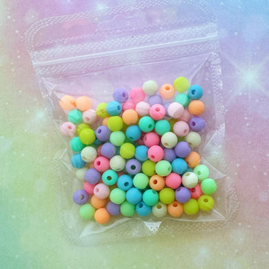 CLEARANCE 8mm Pastel Beads Mix - 1 Bag