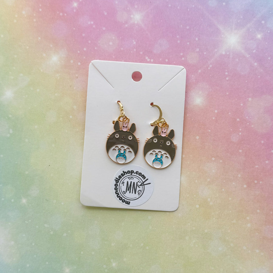 Totoro and Friend Earrings