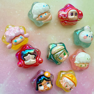 A507 PopMart Star Focal Beads -10 pcs