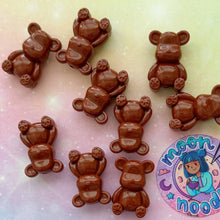 Load image into Gallery viewer, A520 Chocolate Bear Focal Beads -6 pcs