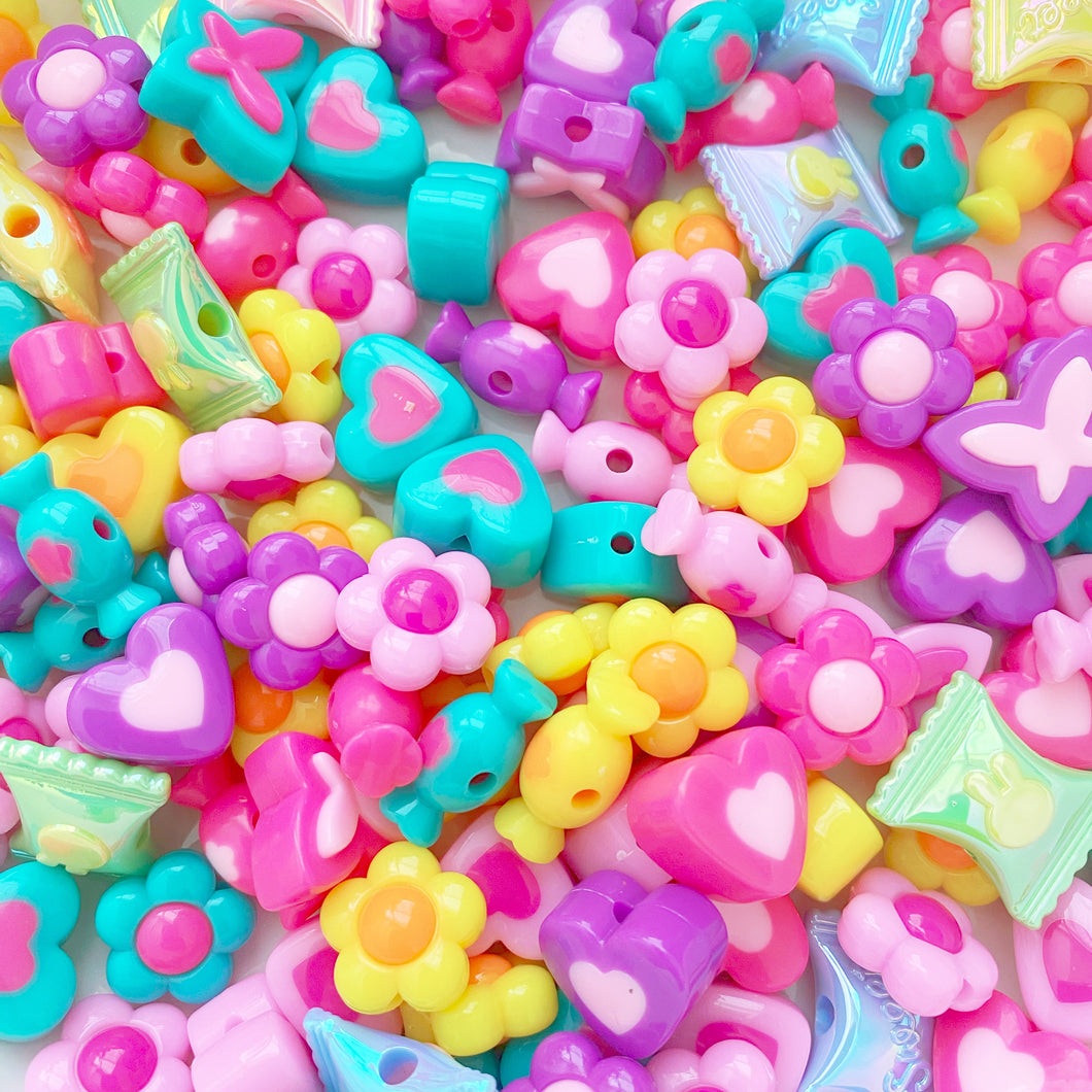 A297 Barbie Party Beads - 1 Bag