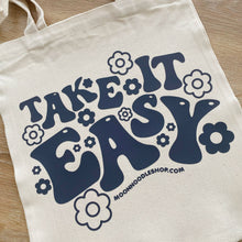 Load image into Gallery viewer, Take it Easy Canvas Tote Bag