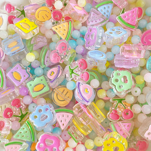 A292 Rainbow Party Beads - 1 Bag