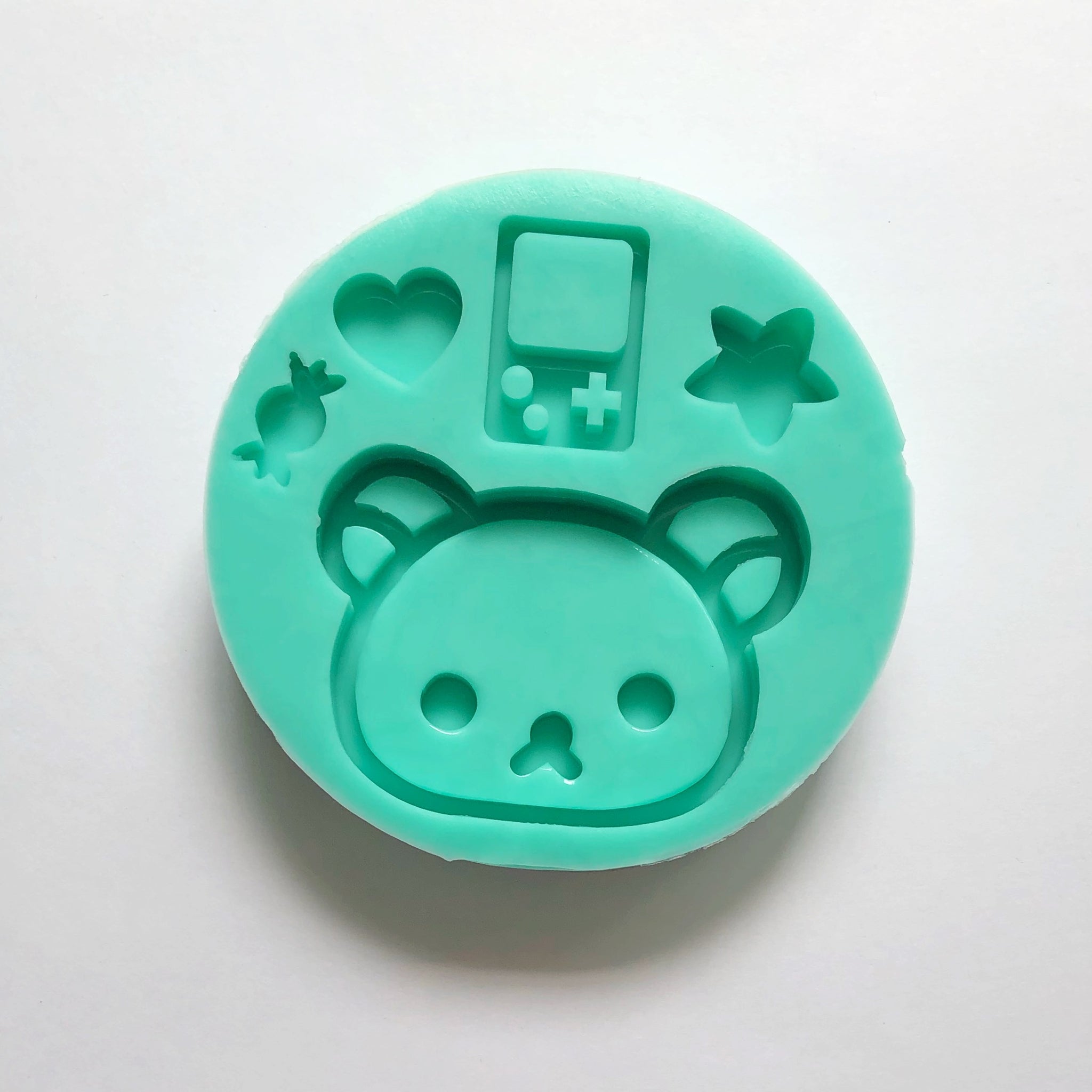 Kuma Head Mini Game Silicone Mold For Resin – MoonNoodleShop
