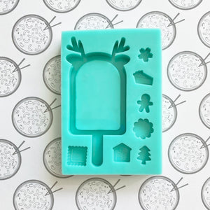 Reindeer Pop SIlicone Resin Mold