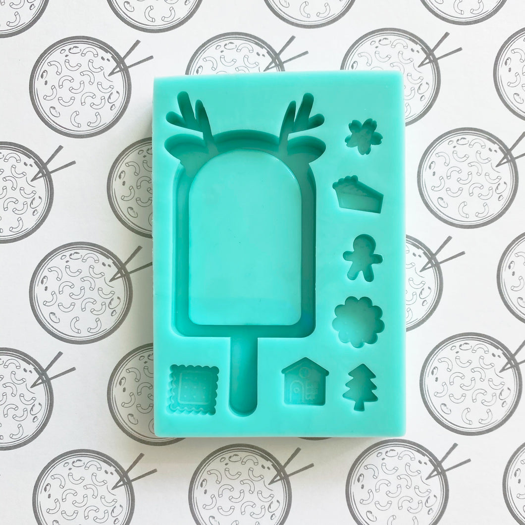 Reindeer Pop SIlicone Resin Mold