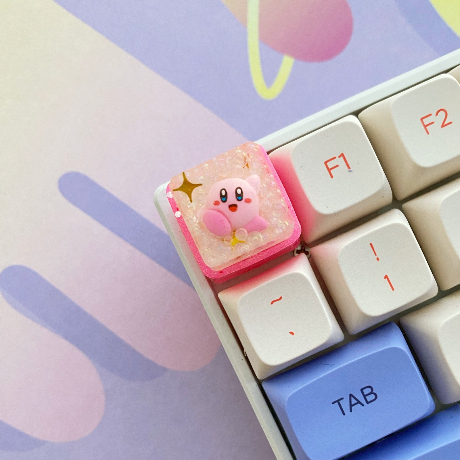 Pink Kirby Original Artisan Keycap – MoonNoodleShop