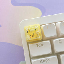 Load image into Gallery viewer, Yellow Pika Artisan Keycap